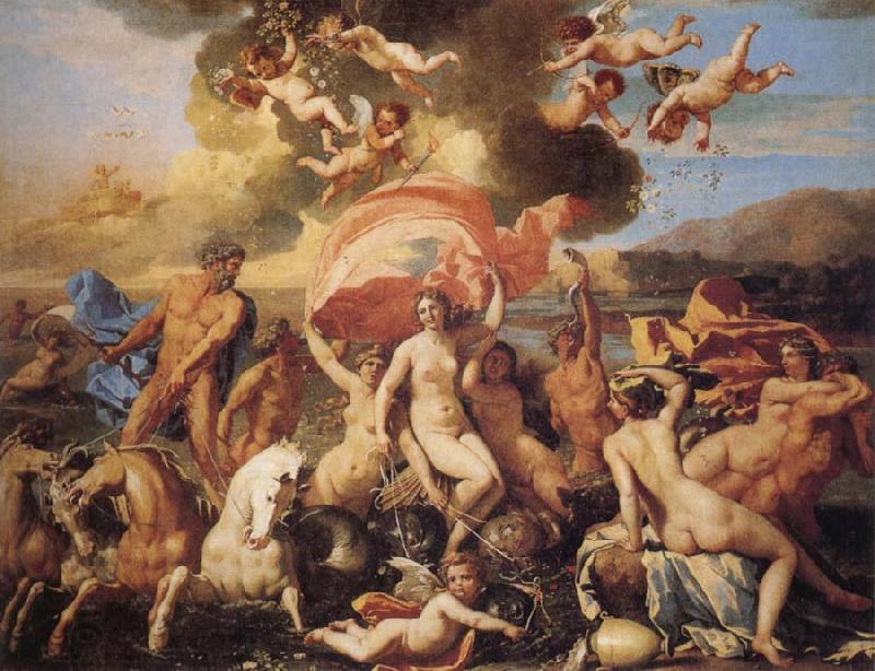 POUSSIN, Nicolas Triumph of Neptune and Amphitrite China oil painting art